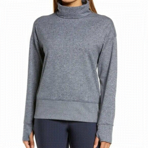 ZELLA "Restore" Sweatshirt Soft Women Gray BNWOT Turtleneck Sz Small Activewear